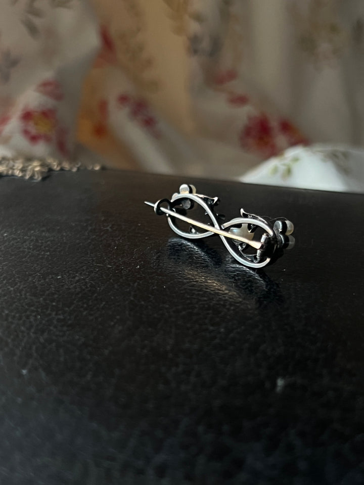 Diamond And Pearl Brooch C. 1890