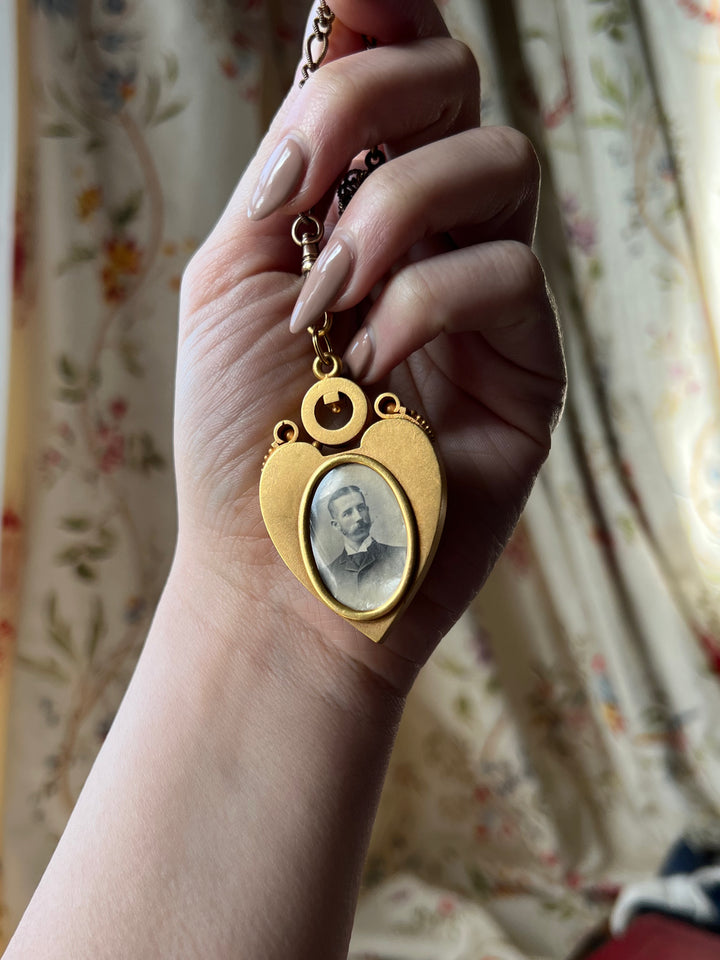 Outstanding Castellani-Esque 15ct Amethyst Heart Locket