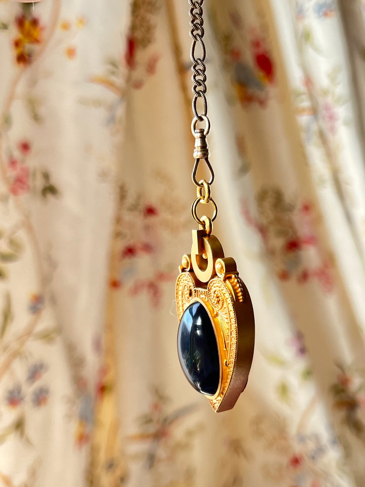 Outstanding Castellani-Esque 15ct Amethyst Heart Locket