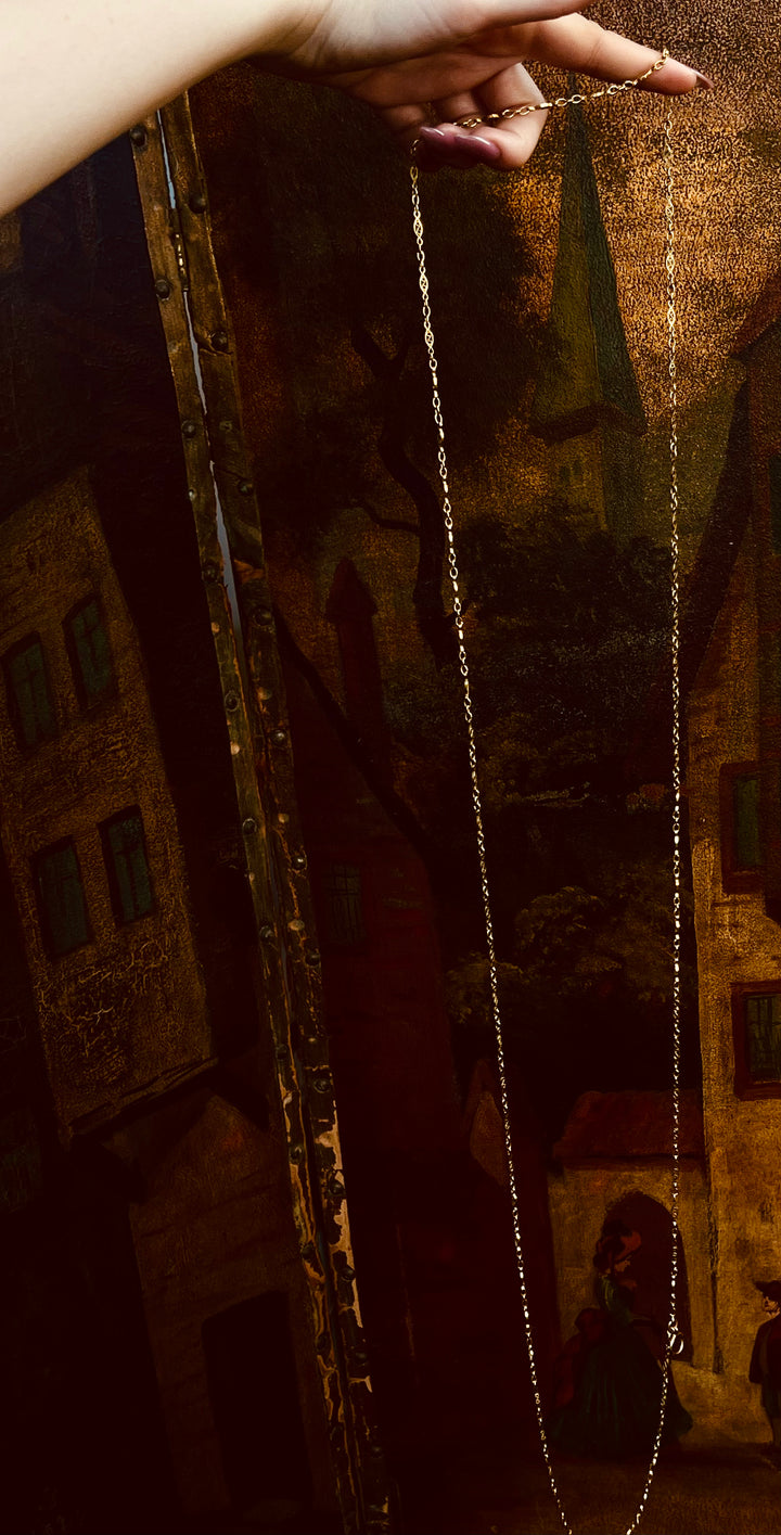 18ct French Art Nouveau Chain of 59”