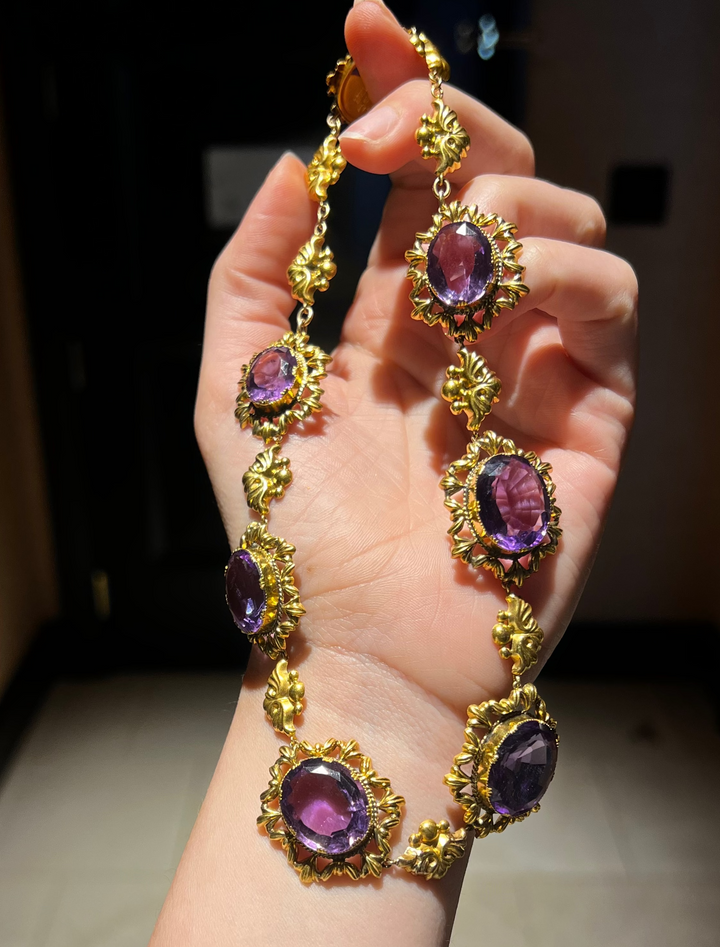 Amethyst Riviere Necklace