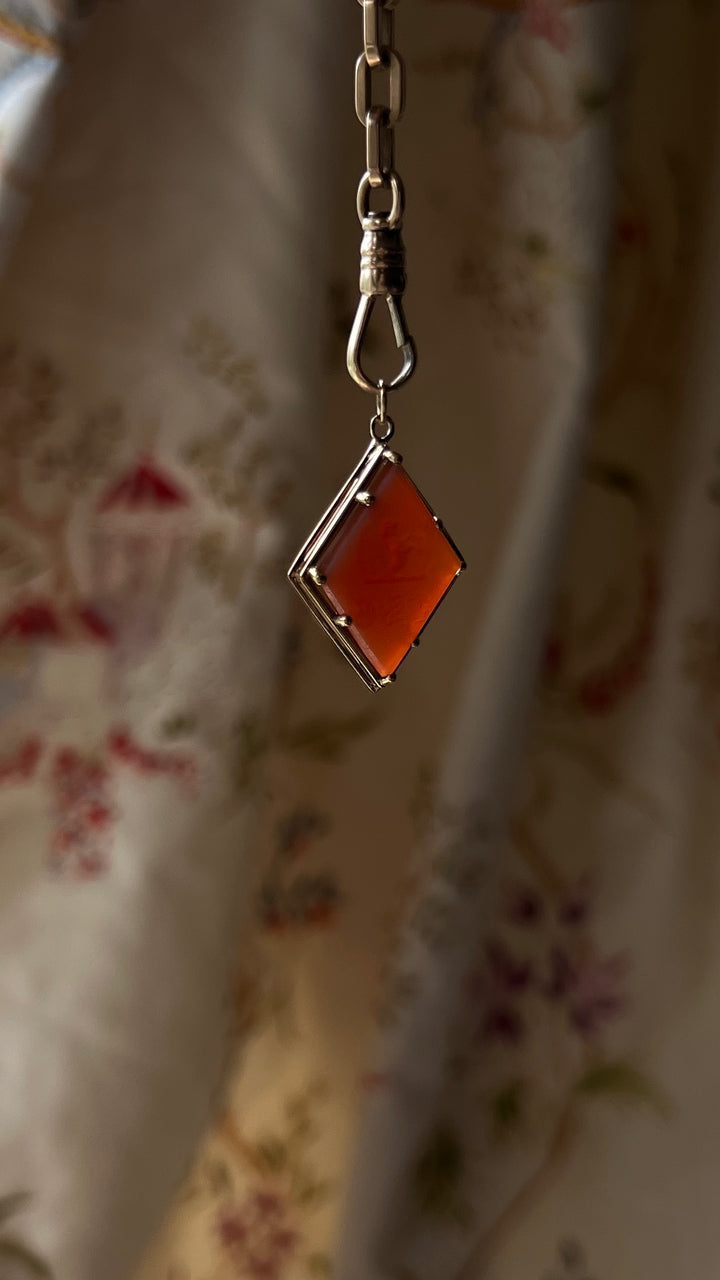 Victorian Sardonyx Shield Seal in 14ct