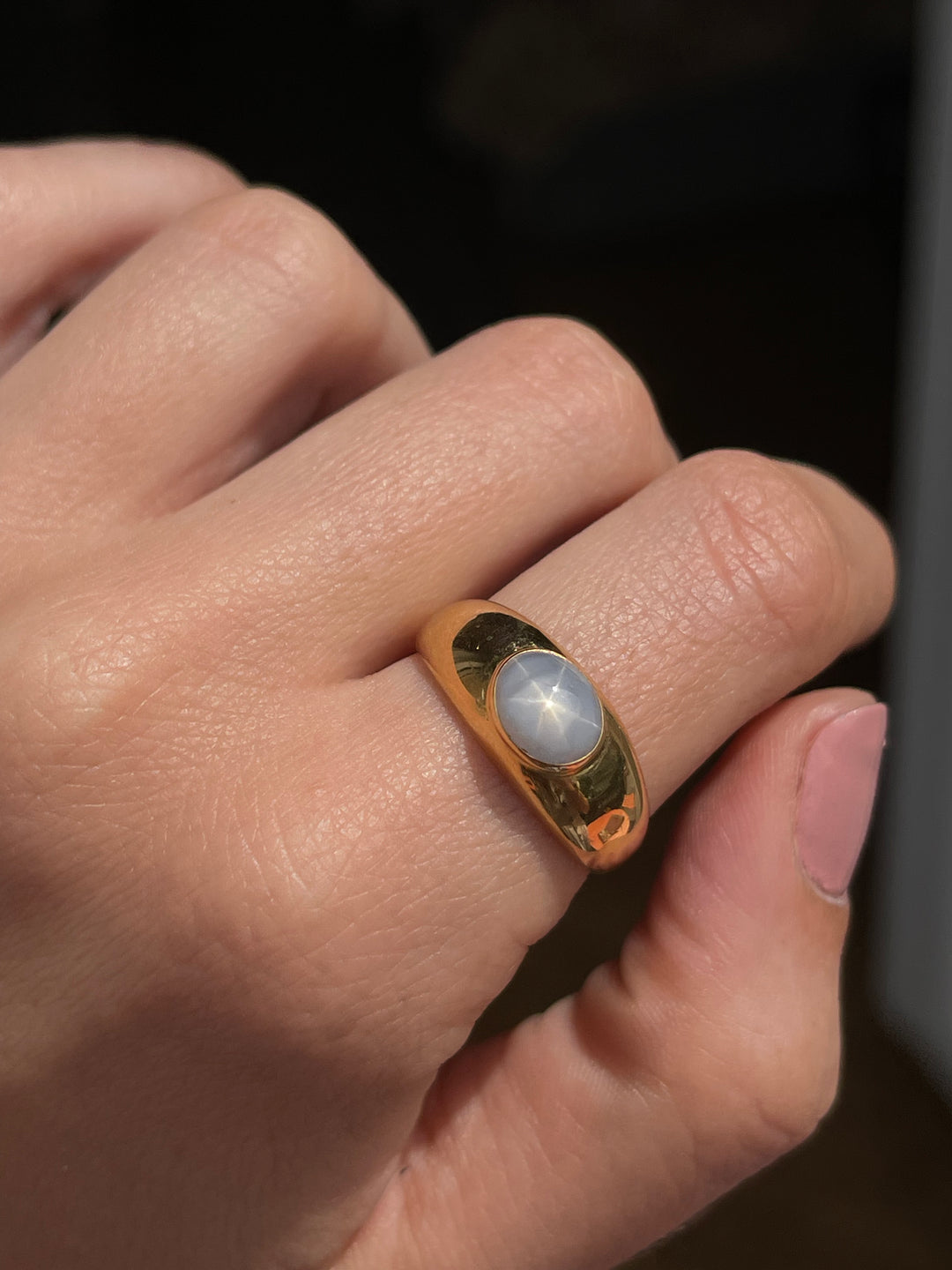 Star Sapphire Ring | 3.05ct Six-Rayed Asterism | 18ct Yellow Gold | Vintage c.1970s
