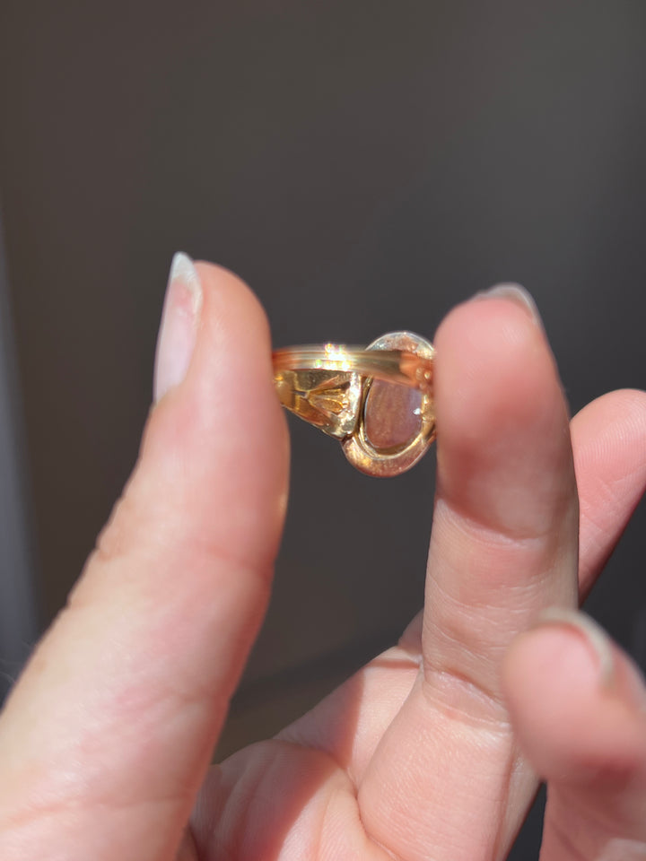 Remarkable Boulder Opal Conversion Ring | 14ct & 10ct Yellow Gold | Antique Setting