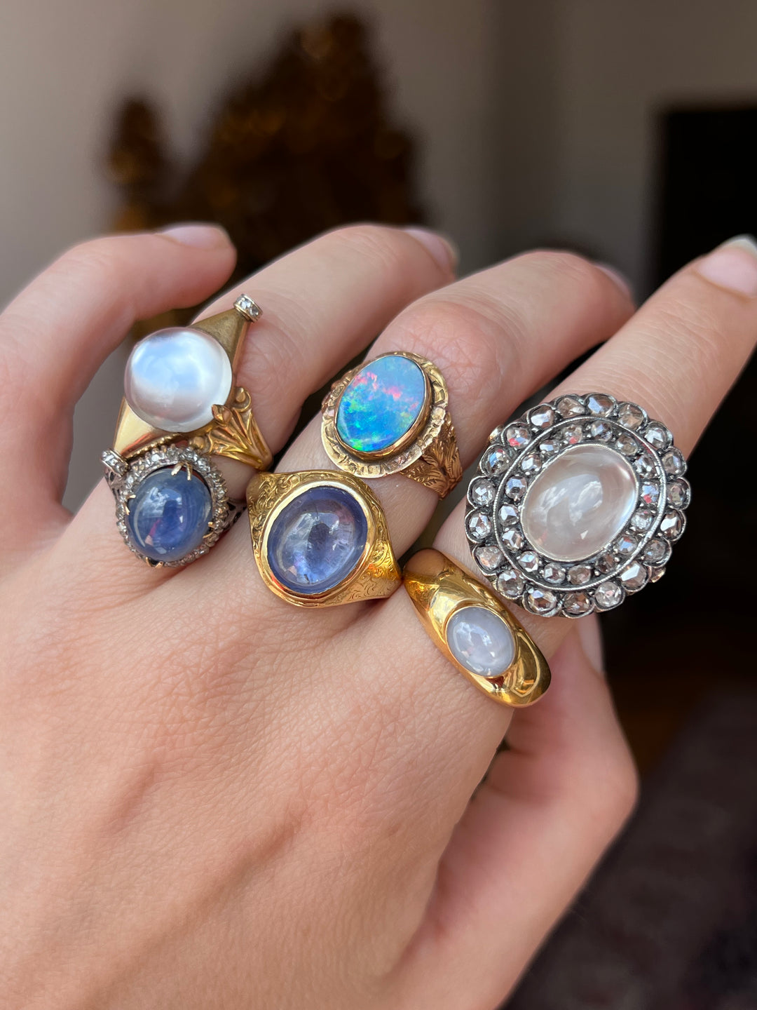 Remarkable Boulder Opal Conversion Ring | 14ct & 10ct Yellow Gold | Antique Setting