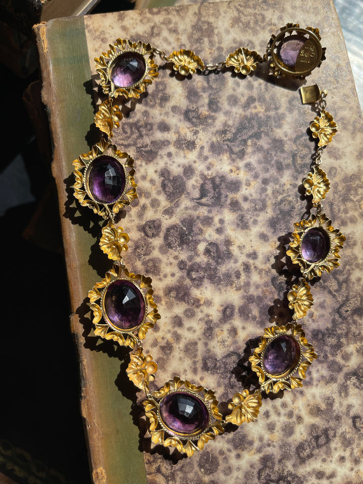 Swedish Amethyst Rivière | 62.79ctw | 18ct Gold | Fully Hallmarked | c.1830s