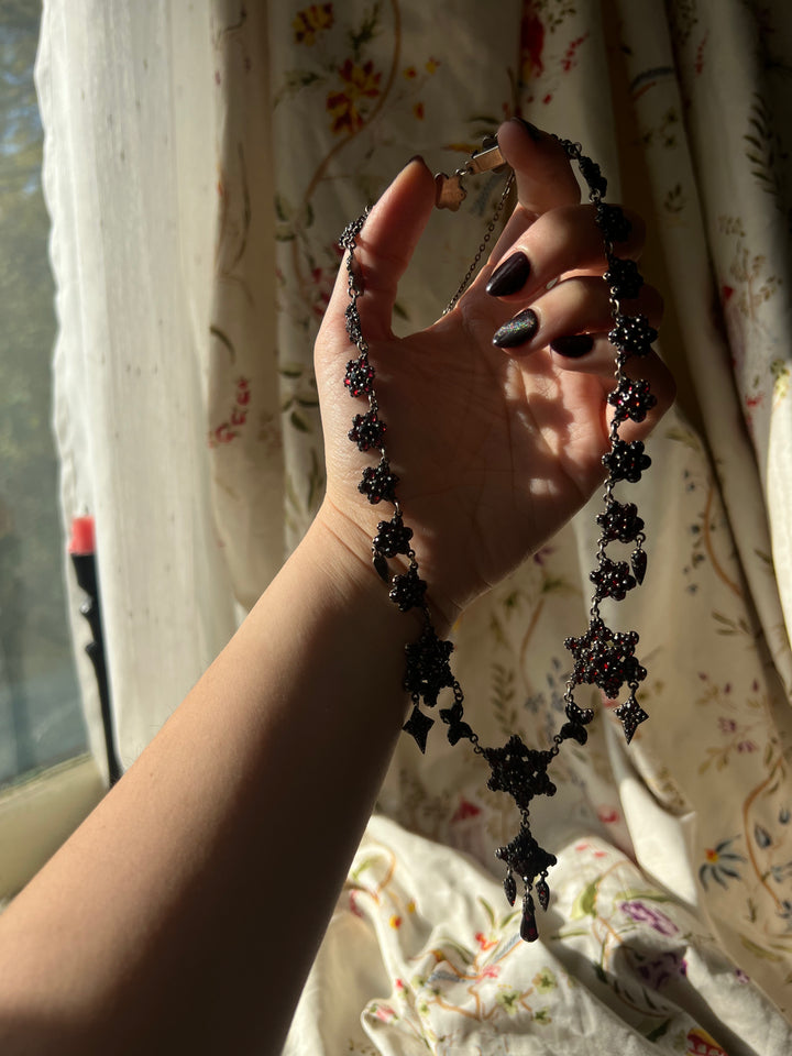 Superb Bohemian Garnet Dinner Necklace