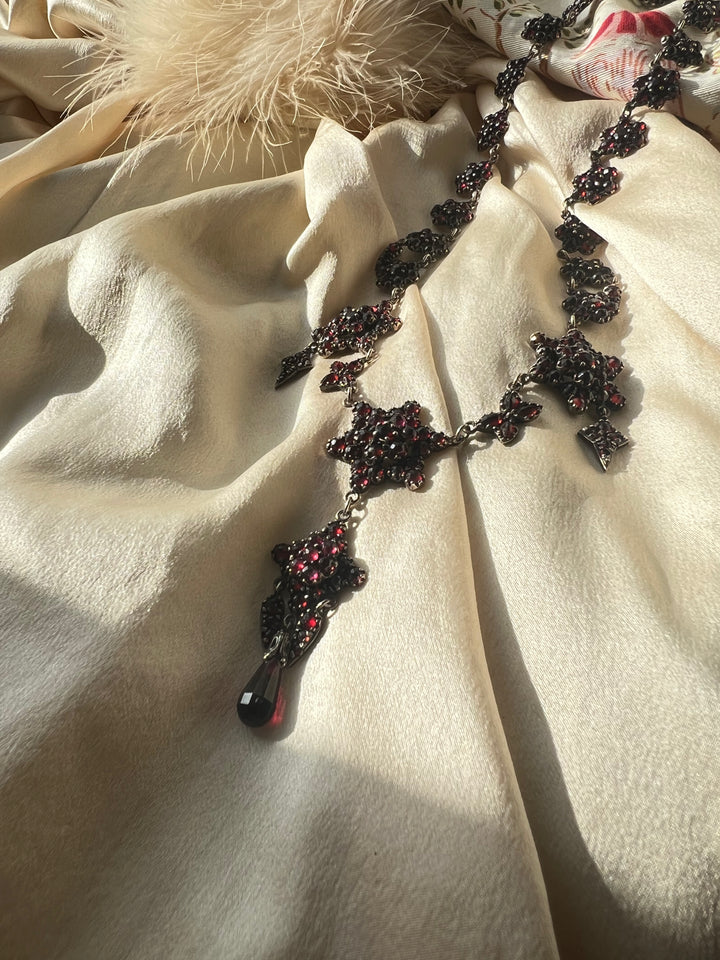 Superb Bohemian Garnet Dinner Necklace