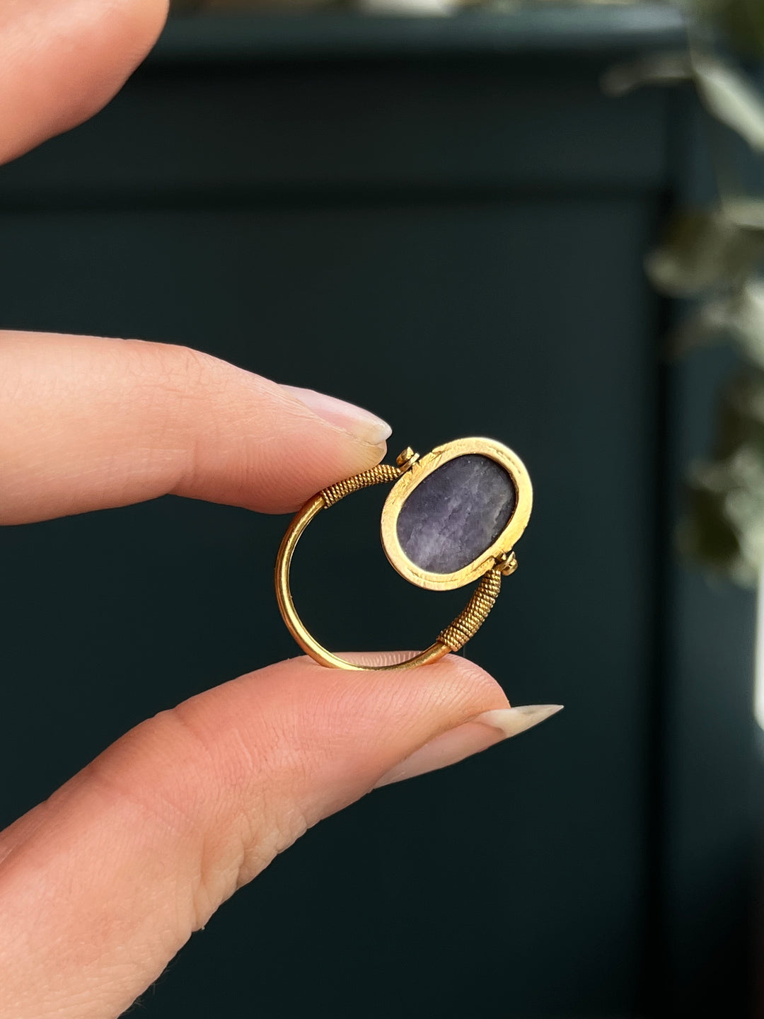 Beautiful Amethyst Victorian Egyptian Revival Scarab