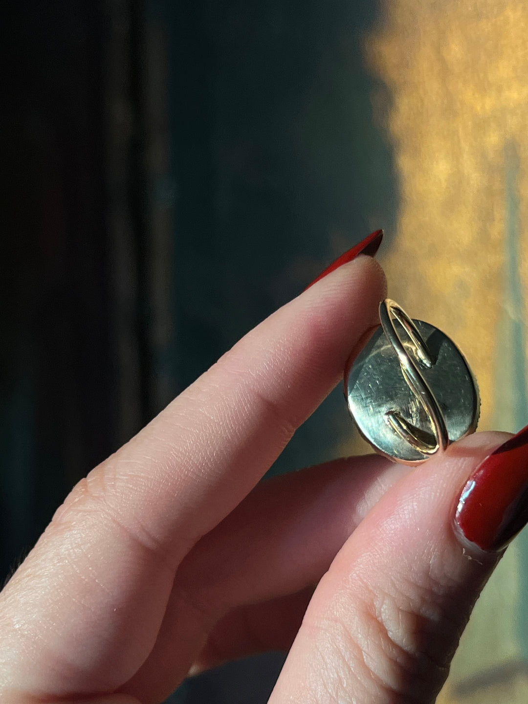 Exceptional Early 19th Century Georgian Seed Pearl and Hair Memorial Ring