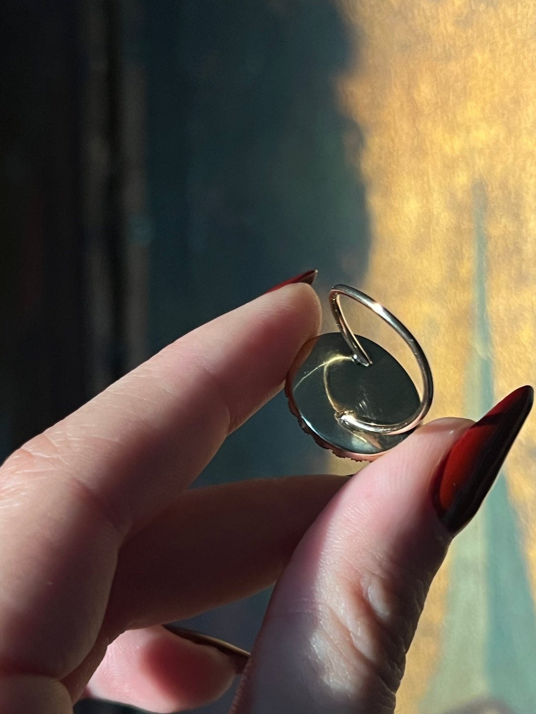 Exceptional Early 19th Century Georgian Seed Pearl and Hair Memorial Ring