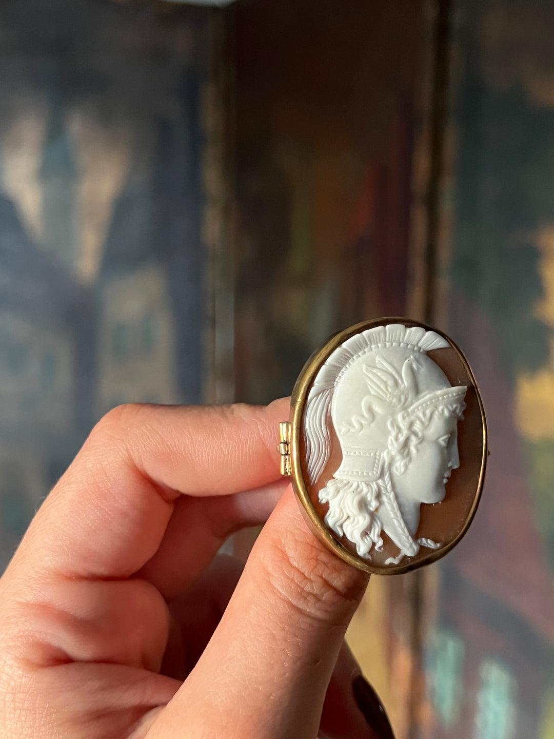 Exceptional Victorian Grand Tour Cameo of Athena