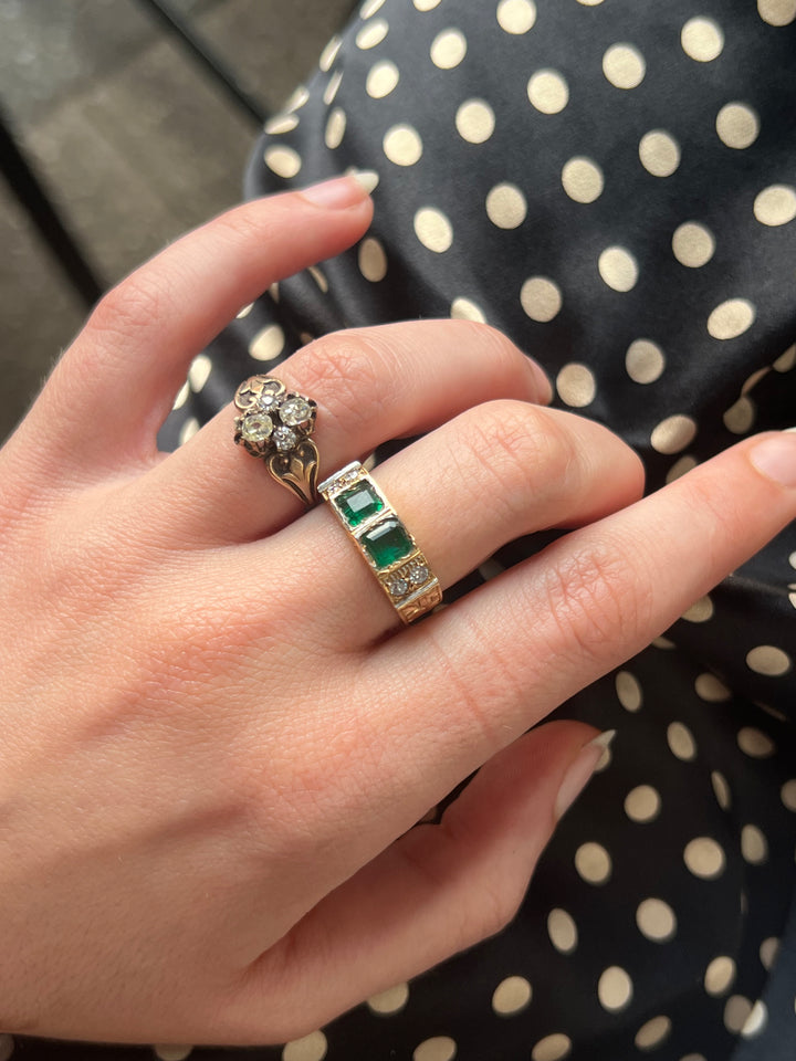 Incredible Toi Et Moi Art Nouveau/Deco Spanish Ring