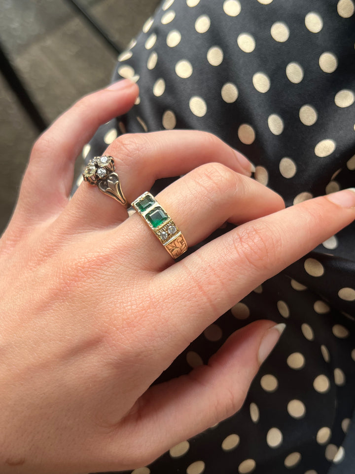 Incredible Toi Et Moi Art Nouveau/Deco Spanish Ring