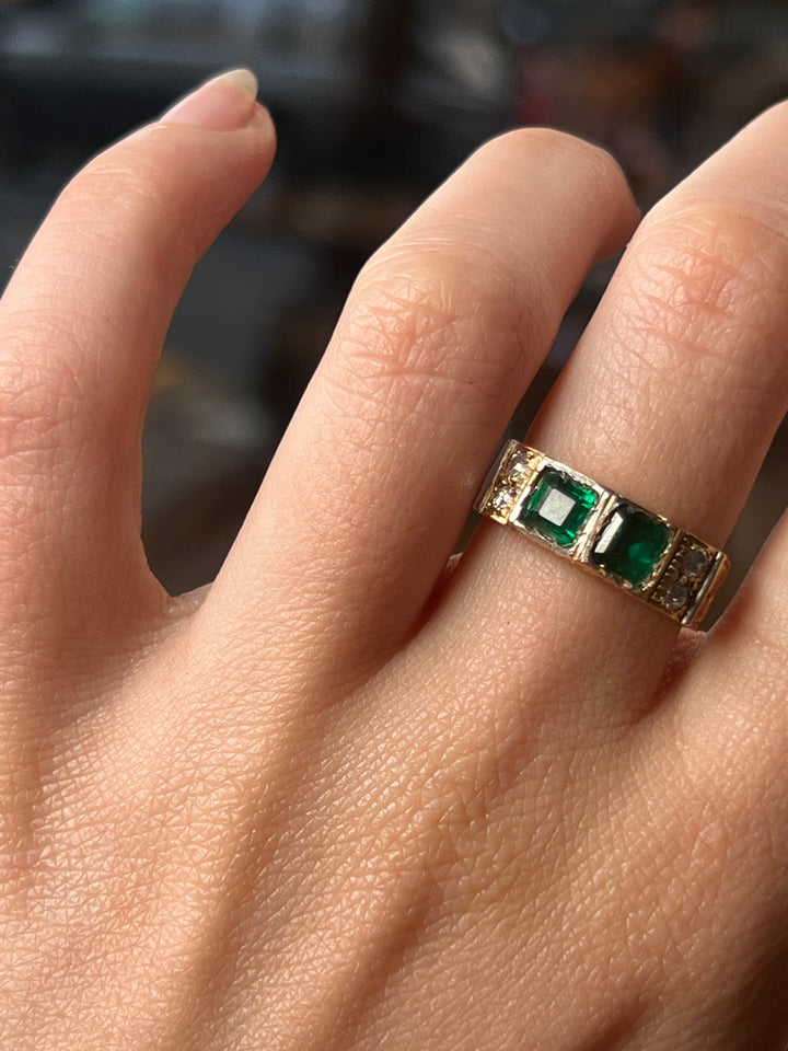 Incredible Toi Et Moi Art Nouveau/Deco Spanish Ring