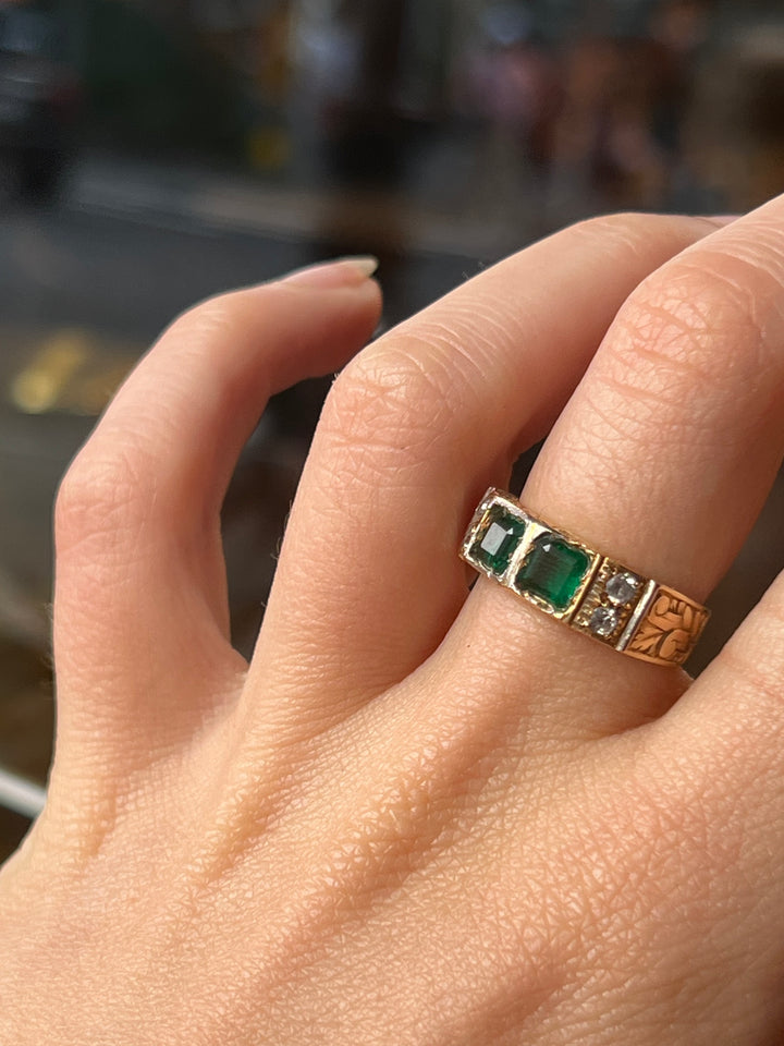 Incredible Toi Et Moi Art Nouveau/Deco Spanish Ring
