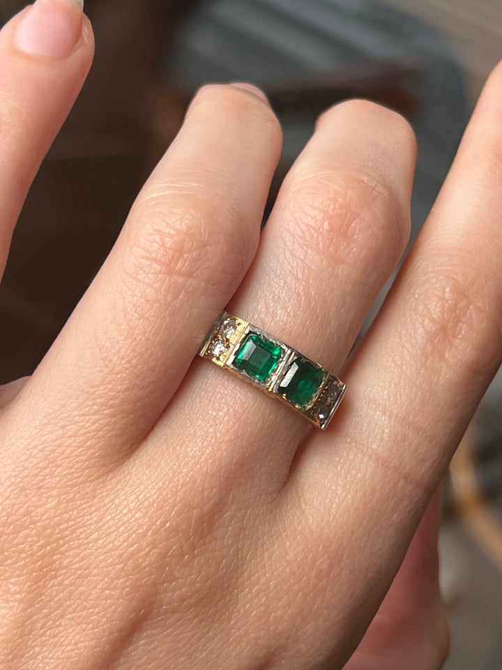 Incredible Toi Et Moi Art Nouveau/Deco Spanish Ring