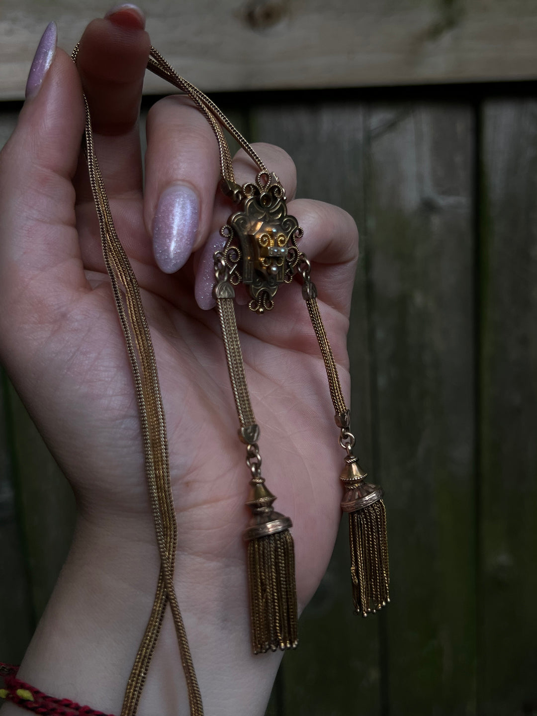 Sensual Double Tassel Victorian Necklace