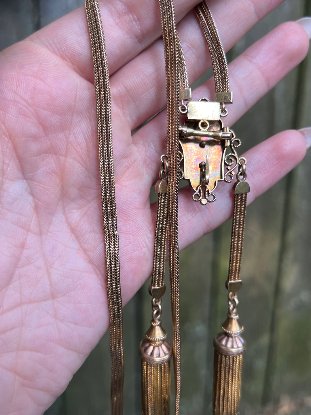 Sensual Double Tassel Victorian Necklace