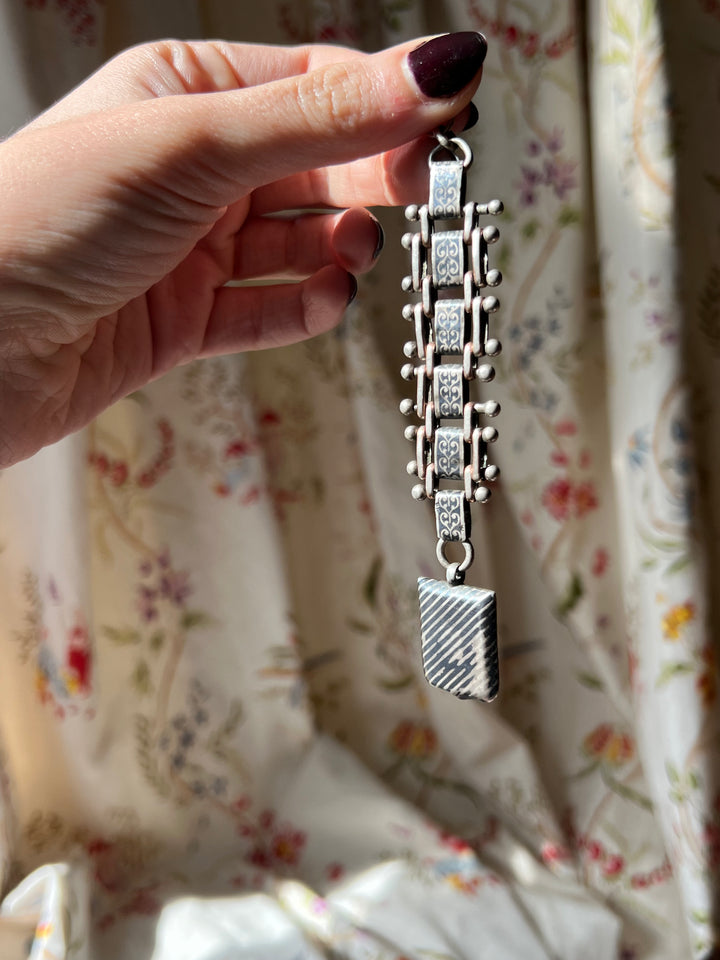 Gorgeous Neillo Sterling Compass Fob C 1890