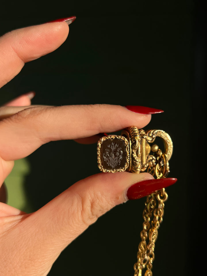 Extremely Rare Latching Fob with Secret Compartment