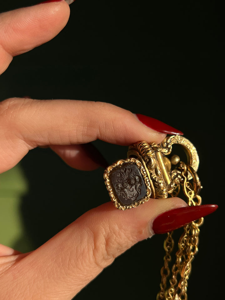 Extremely Rare Latching Fob with Secret Compartment