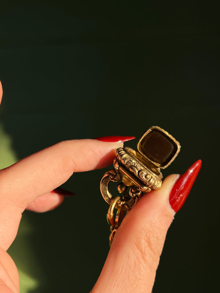 Extremely Rare Latching Fob with Secret Compartment