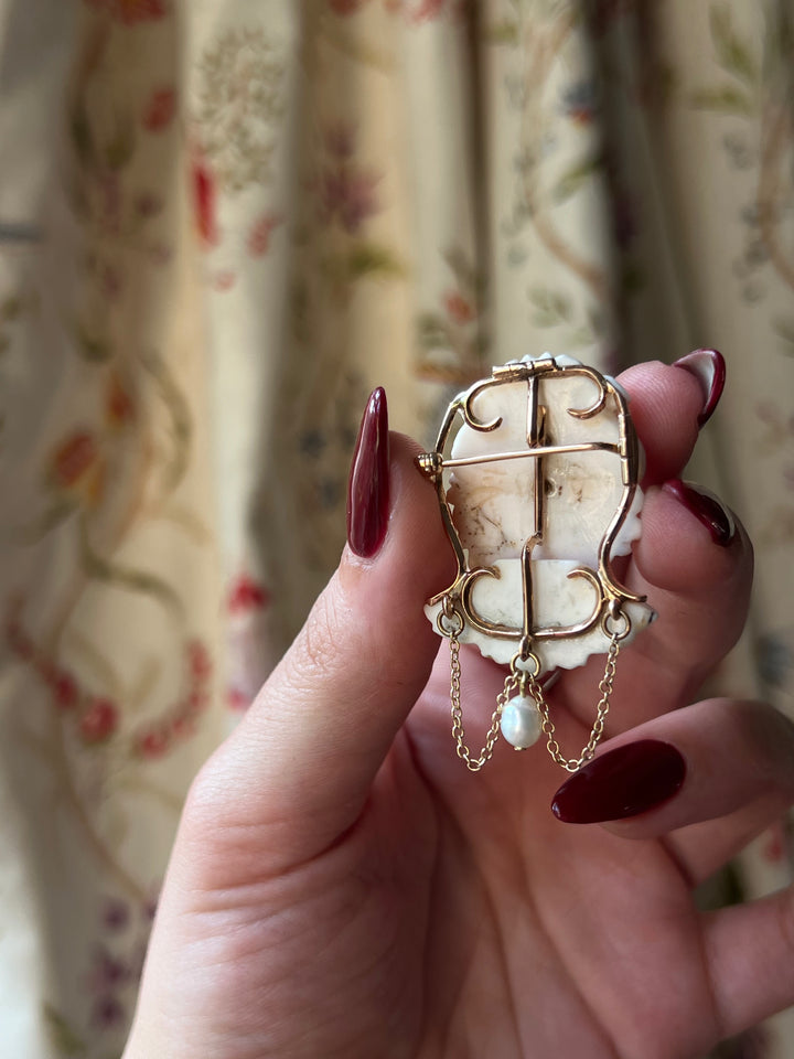 Exceptional 19th Century Cameo of Medusa in Coral