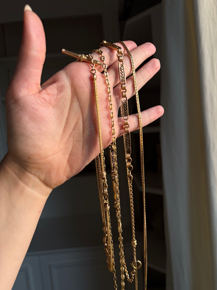 Extended Watch “Giletiere” Chain of the Louis Philippe Period, circa 1850