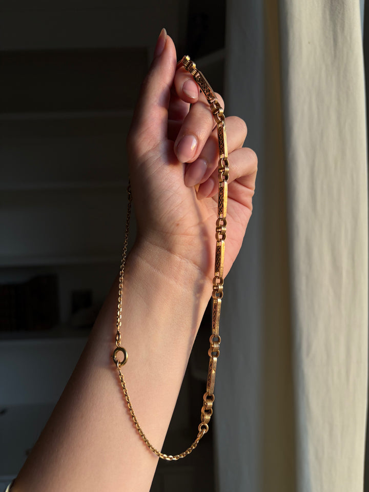 Extended Watch “Giletiere” Chain of the Louis Philippe Period, circa 1850