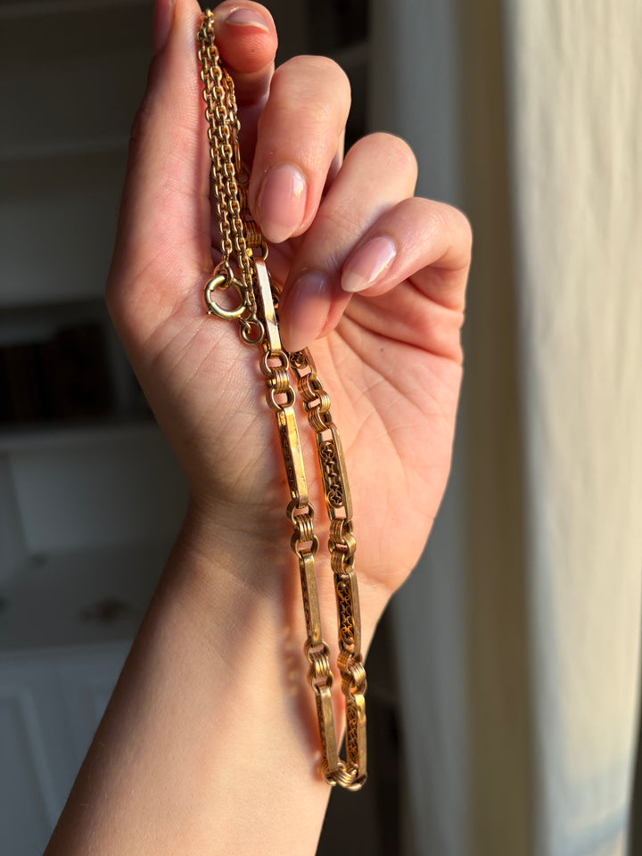 Extended Watch “Giletiere” Chain of the Louis Philippe Period, circa 1850