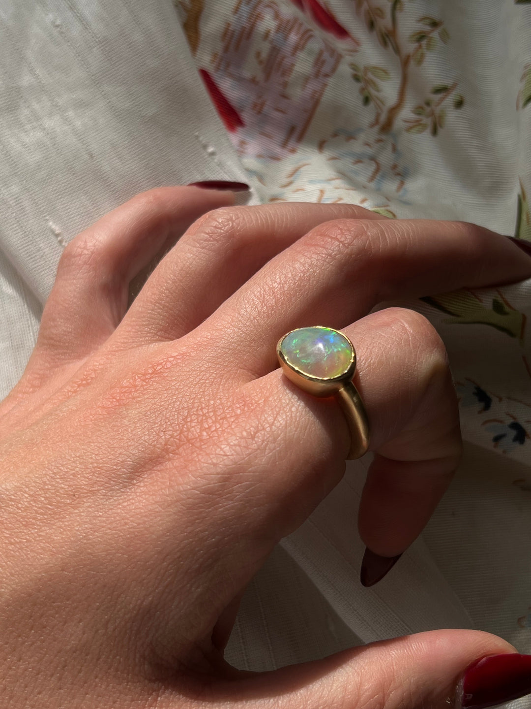 Curio Original Organic Opal Ring in 18ct