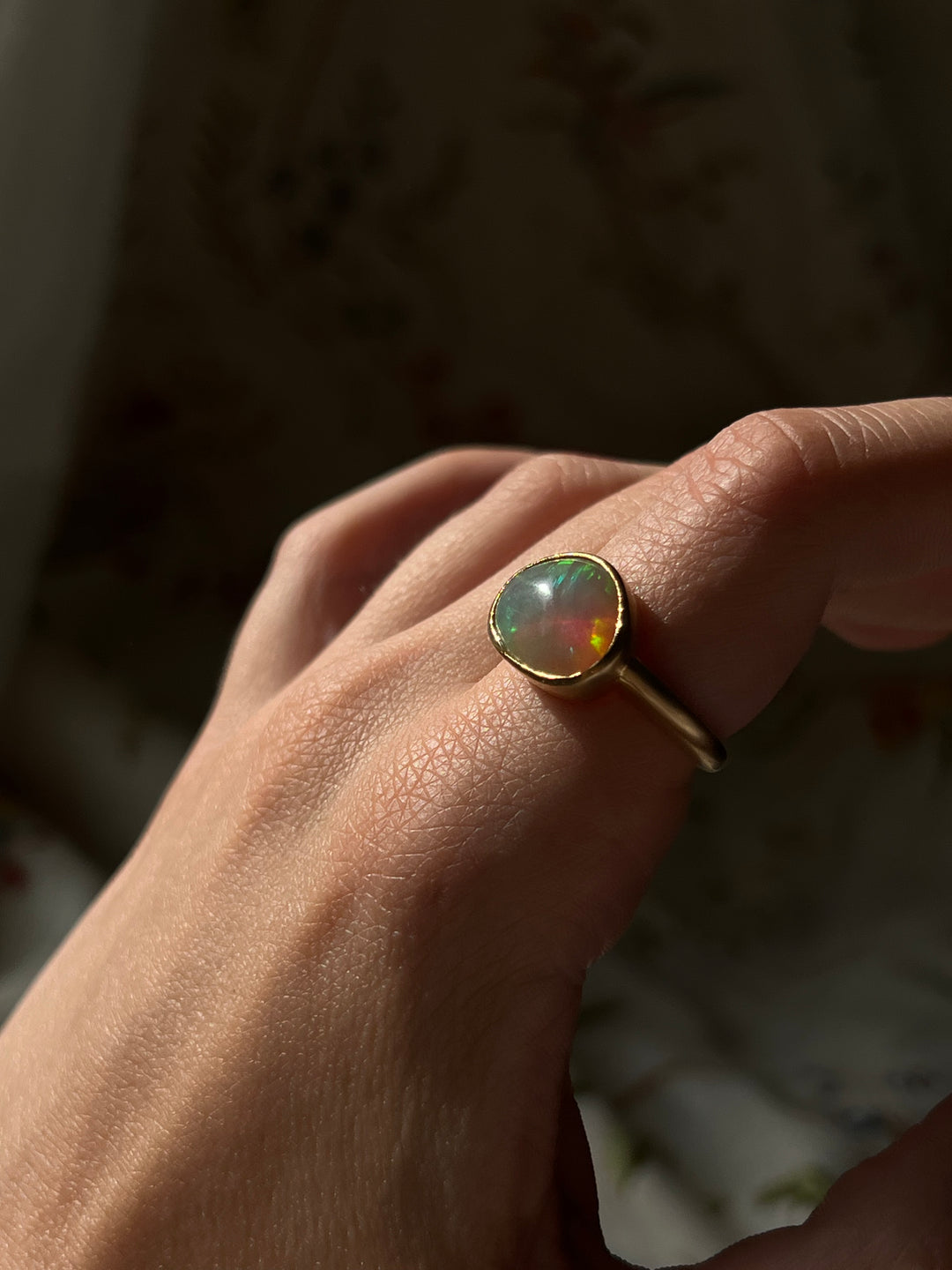 Curio Original Organic Opal Ring in 18ct