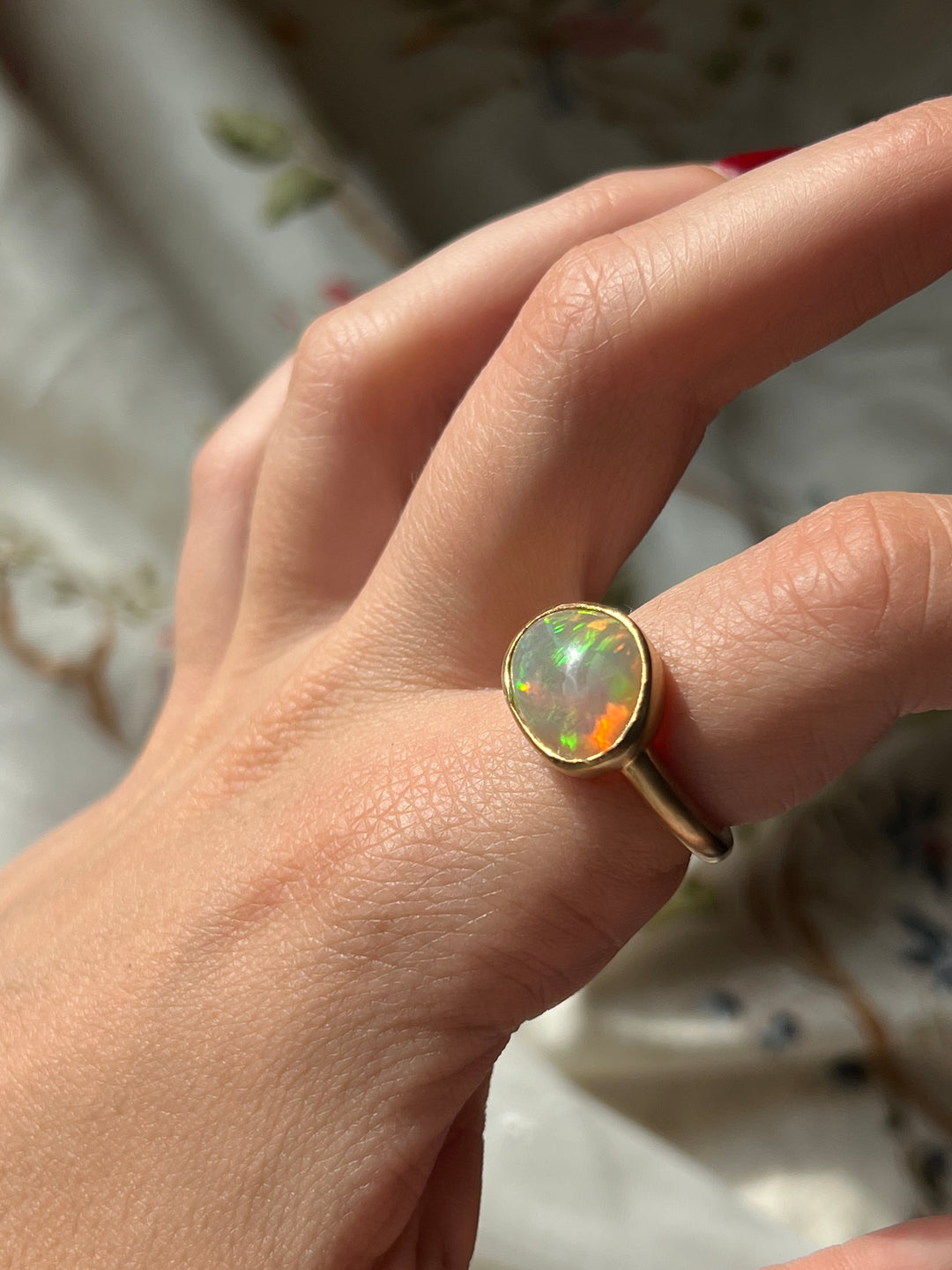 Curio Original Organic Opal Ring in 18ct