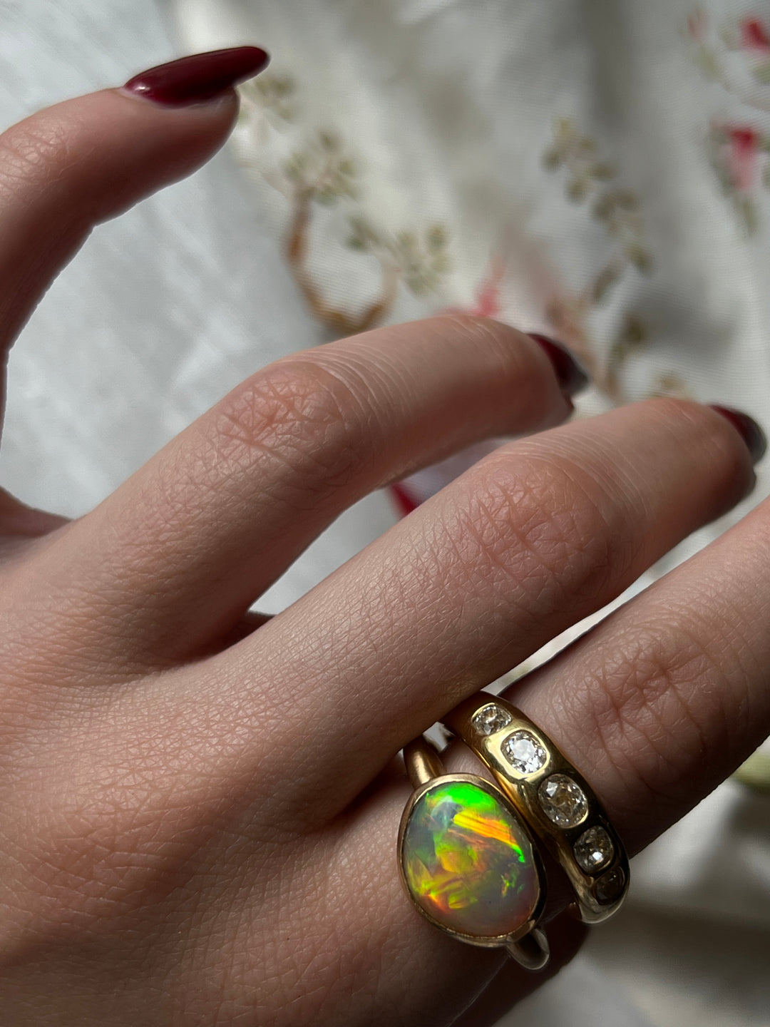 Curio Original Organic Opal Ring in 18ct