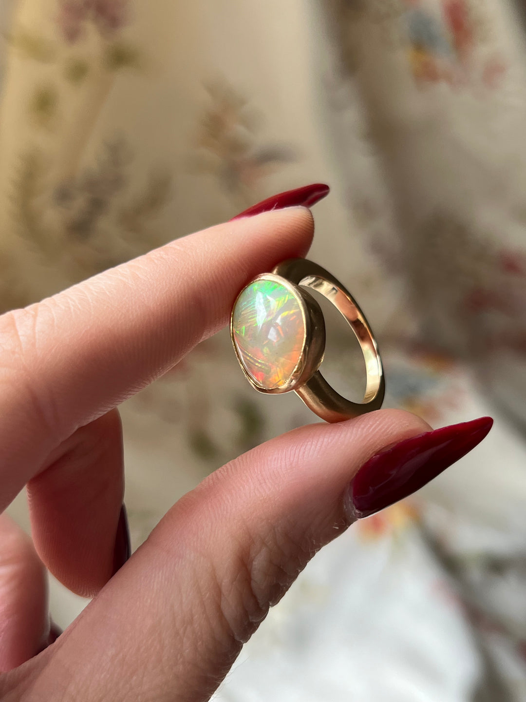 Curio Original Organic Opal Ring in 18ct