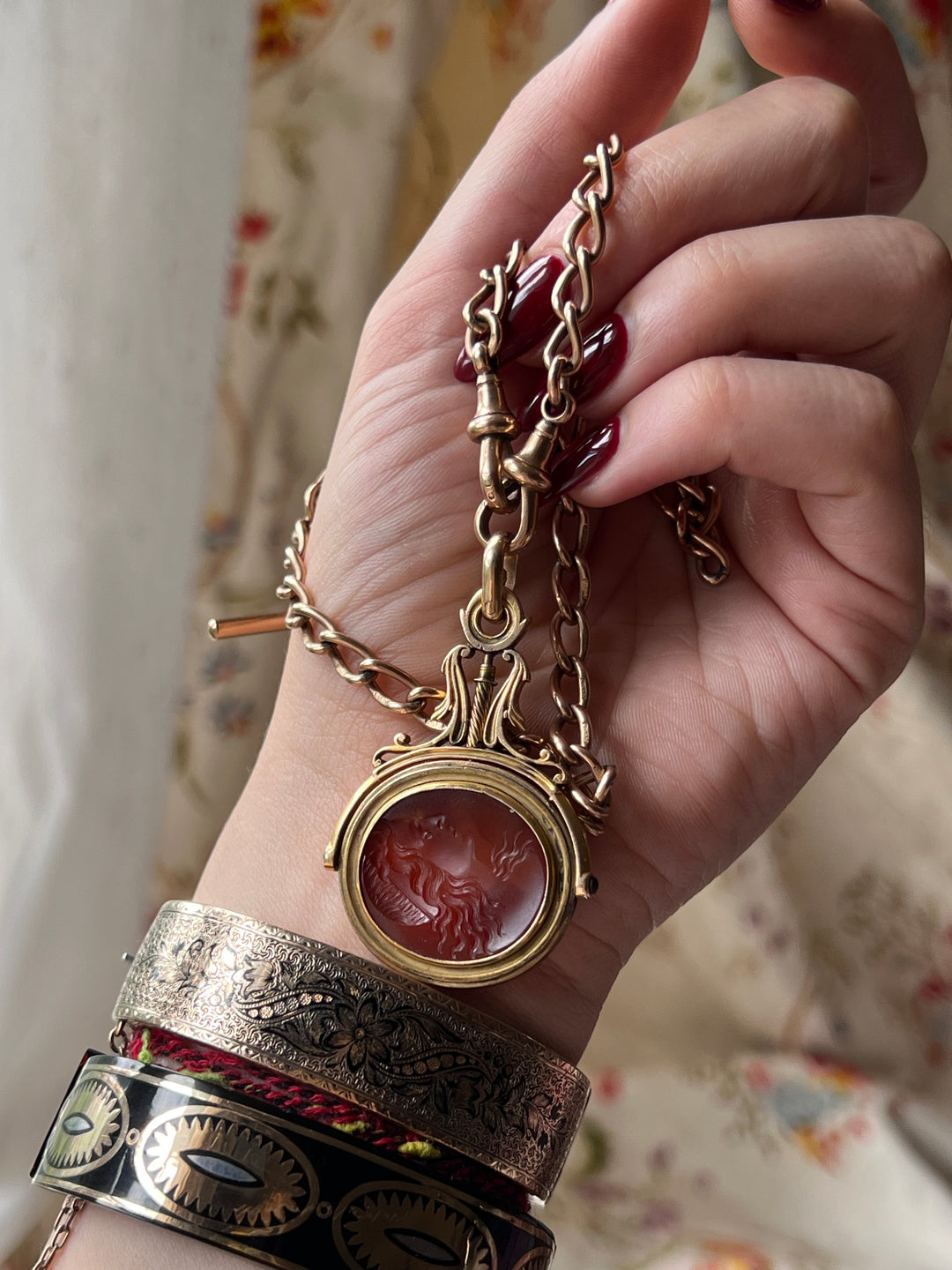 Early 19th Century Carnelian Fob of Hope + Adonis