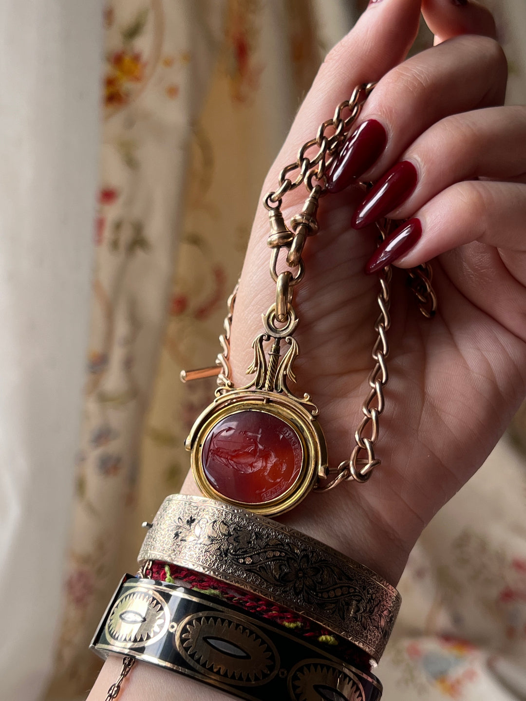 Early 19th Century Carnelian Fob of Hope + Adonis