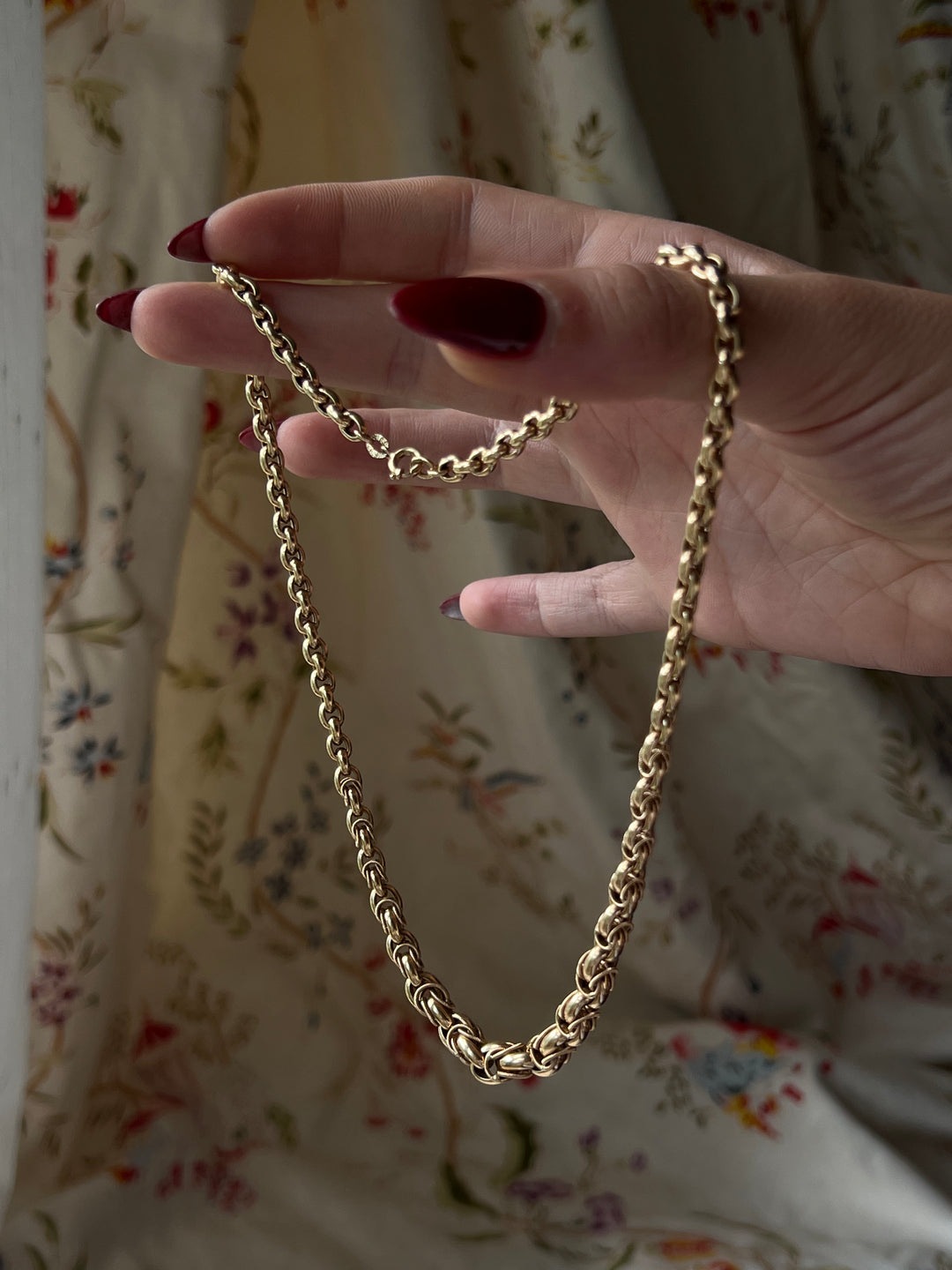 Late 19th Century Fancy Link 15ct Chain