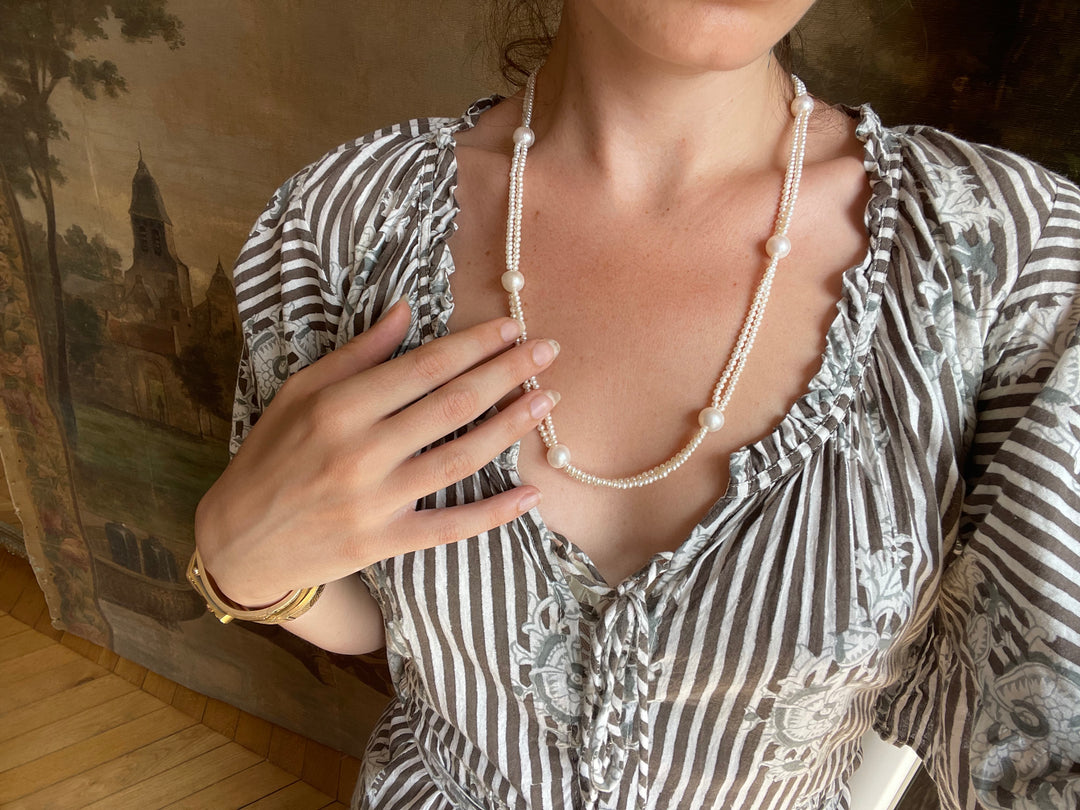 The Eloise | 26" Classic All Cream | 10mm Statement Pearls