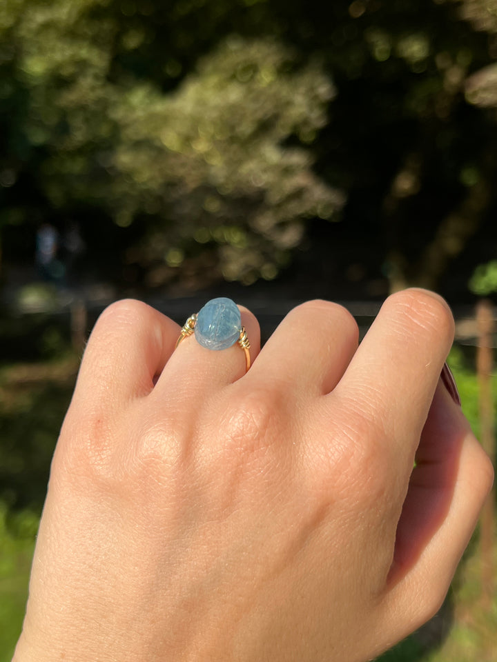 Curio Original Gem Scarab Specimen Rings in 18ct