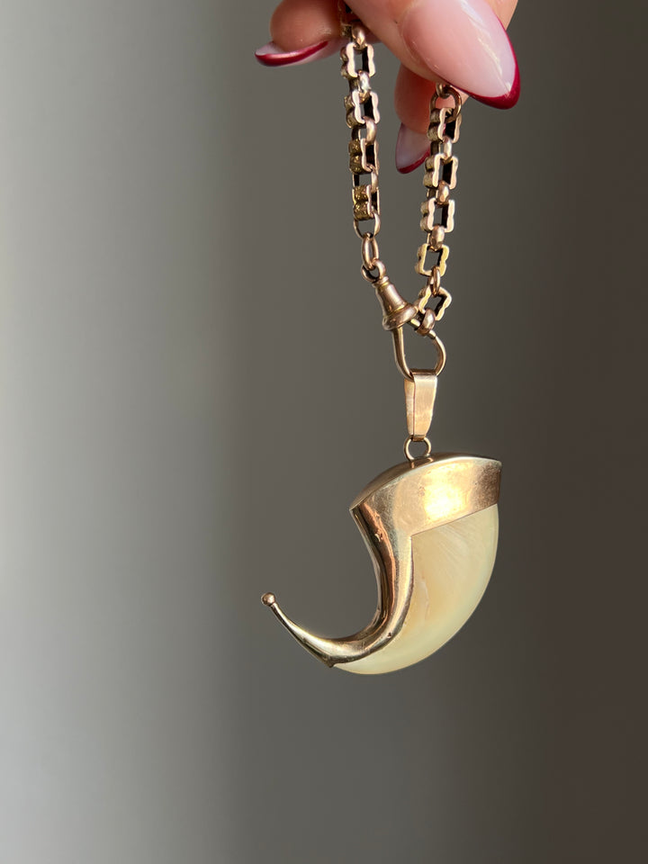 A Rare Victorian Tiger Claw in 14ct Pink Gold