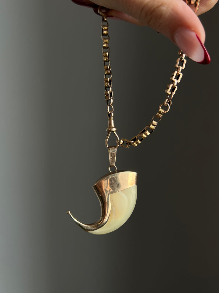 A Rare Victorian Tiger Claw in 14ct Pink Gold