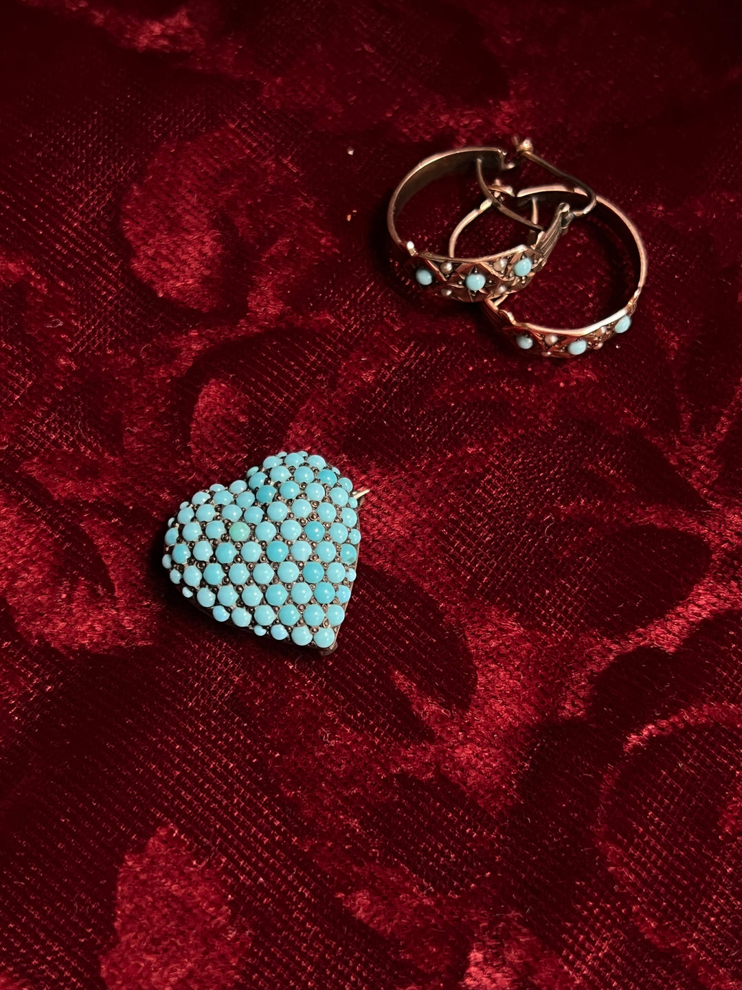 Delicious Victorian Pave Heart in Sterling