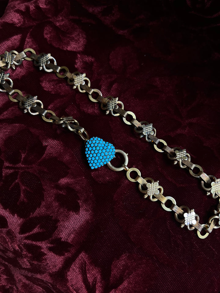 Delicious Victorian Pave Heart in Sterling