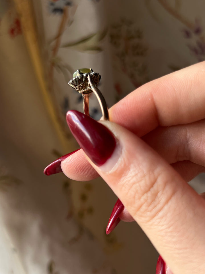 Exceptional Early Vintage Cat’s Eye Chrysoberyl Ring