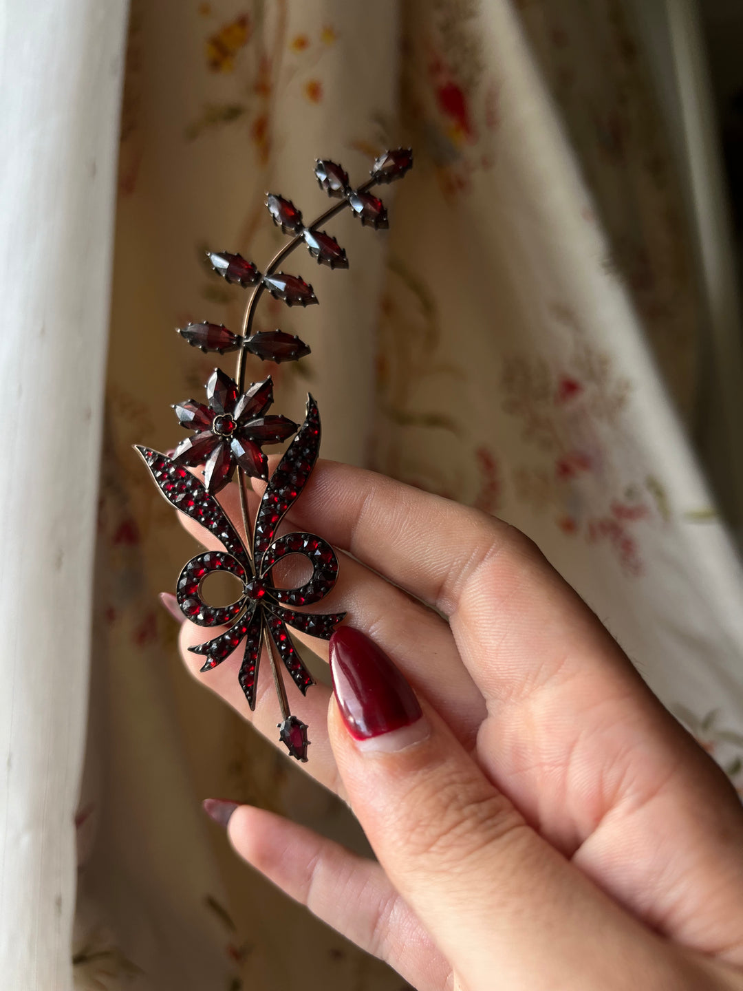 Outrageously Beautiful Garnet Aigrette