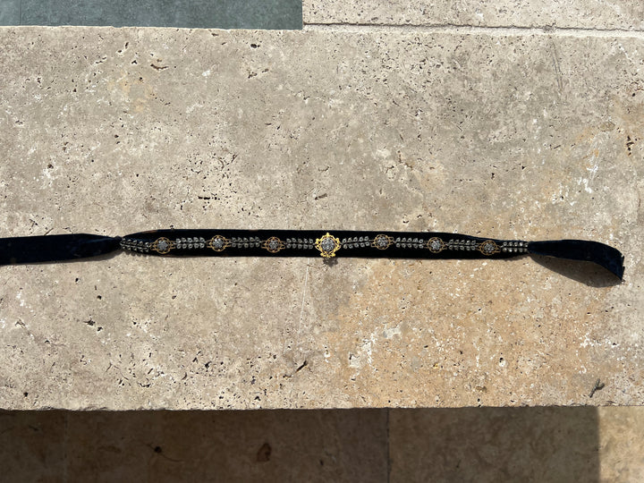 Exceptional Early 19th C French Regional Paste "Galon" Collar Necklace (Inclusive of removing extra bits and creating a bracelet)