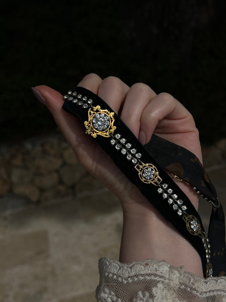 Exceptional Early 19th C French Regional Paste "Galon" Collar Necklace (Inclusive of removing extra bits and creating a bracelet)