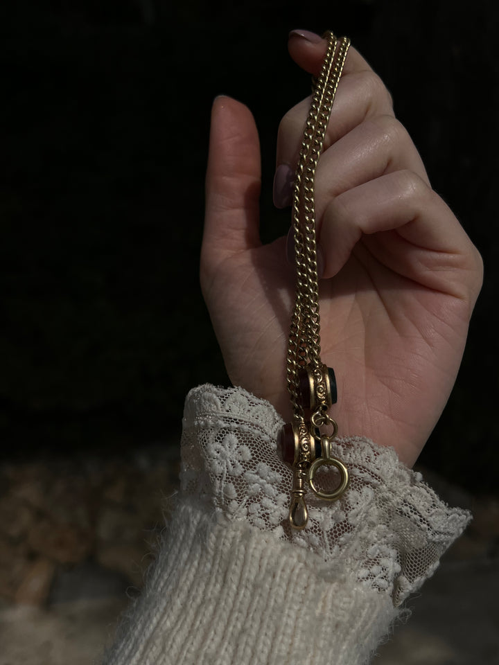 Delicious French Napoleon III Period Watch Chain 18ct